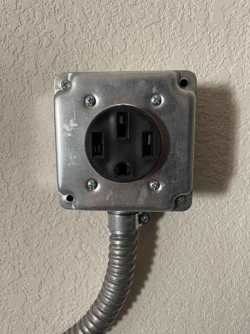 NEMA 14-50 outlet installed for Electrical Panel Upgrade in South Hanover